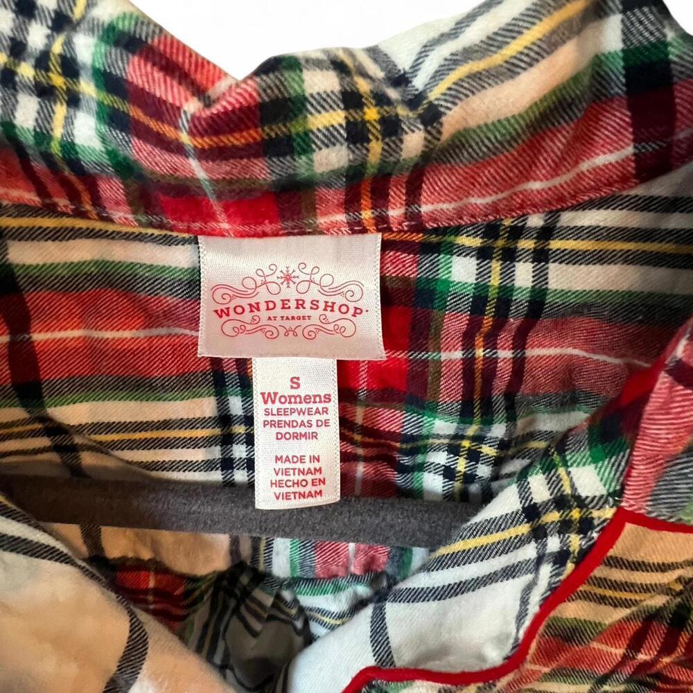 Soft & Cozy Red/white Plaid Long Sleeve Nightgown, Size Small - Picture 3 of 3